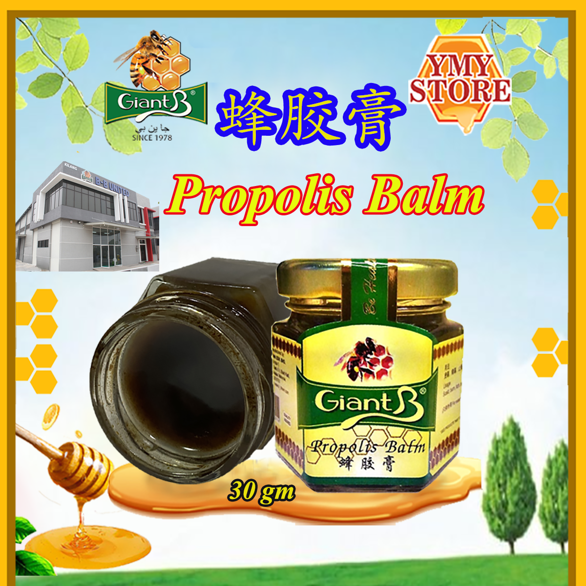 Giant B, Propolis Balm 蜂胶膏. Health Supplement YMY Store